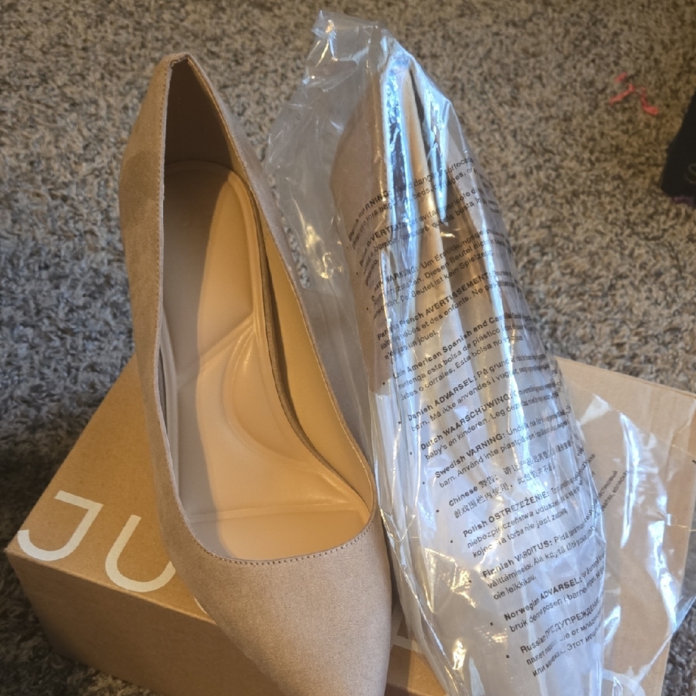 Just Fab Elegant Tan Women's Pumps - Picture 1 of 4